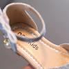 Dziewczęca księżniczka Rhinestone Pearl Dziecięce wesele Pojedyncze buty Moda Uniwersalne dzieci Słodkie koreańskie sandały płaskie