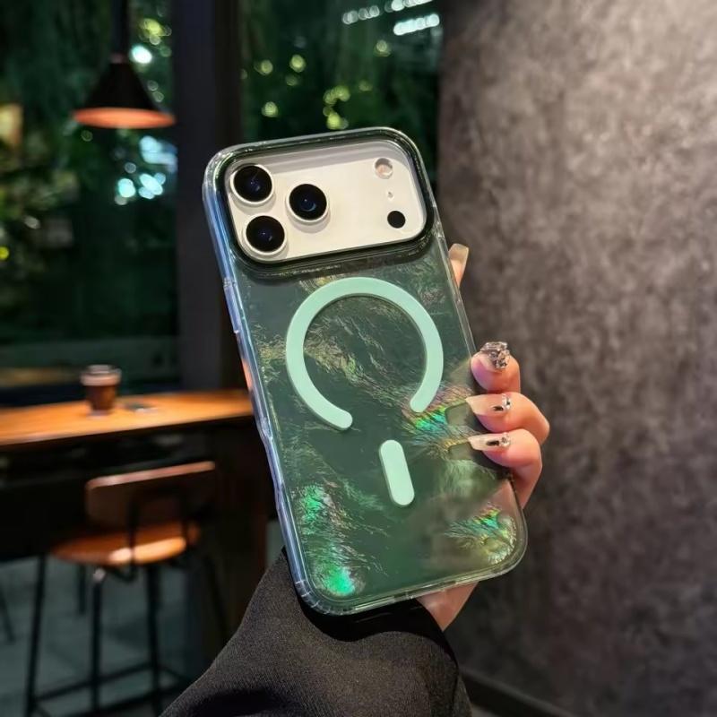 The Gradient Color Design Is Fashionable and Glacier Patterned 17Pro 17Air For Iphone 17 Pro Max Case Reen Blue