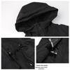 Teluoman Unisex Hooded Winter Parka Cotton Coat