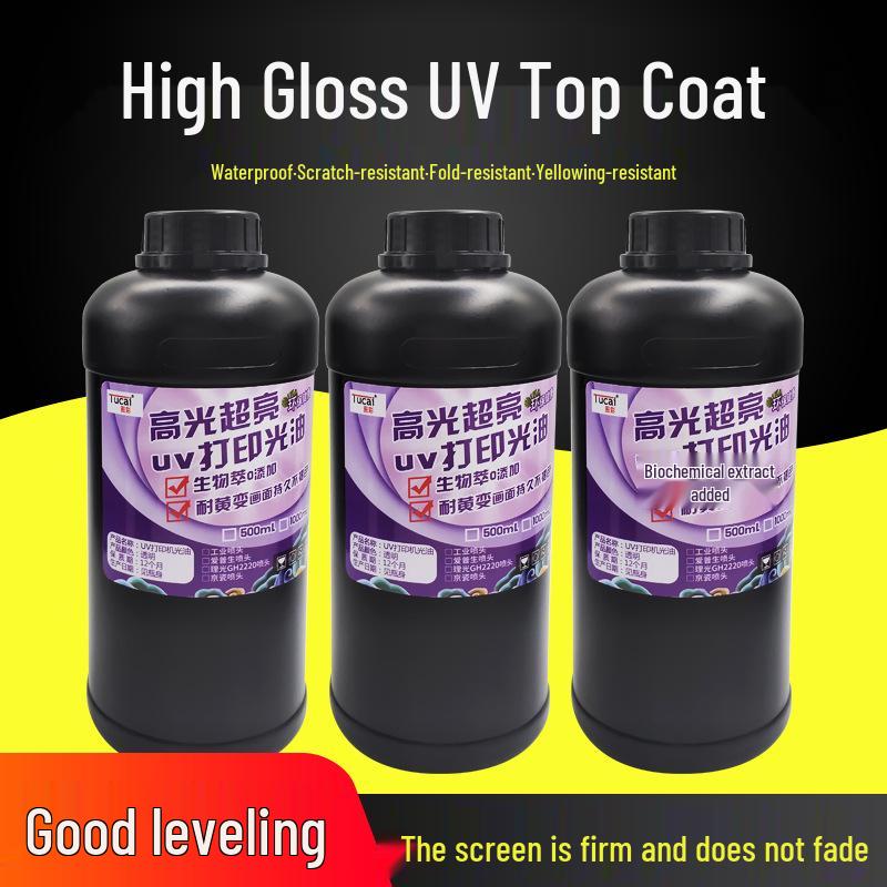 

TuCai High Gloss UV Varnish for Ricoh, Seiko, and Konica Minolta Printheads Ricoh G5/G6 Neutral 1L