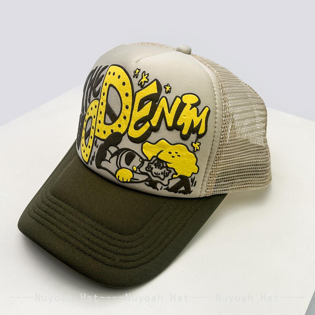 Baseball Lettering Alphabet Printed 3D Interesting Women Men For Neutral Gender Fresh Caps Peaked Hats Sunshade Cartoon Breathable Color Block