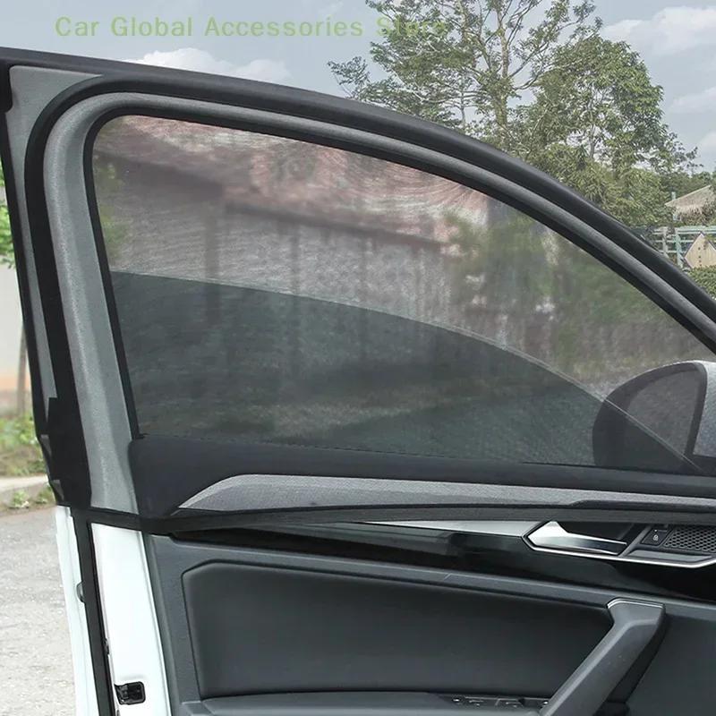 2/4pc NEW Mesh Sun Visor Protection Window Films Car Sun Shade Styling Accessories Auto UV Protect Curtain Side Window Sunshade