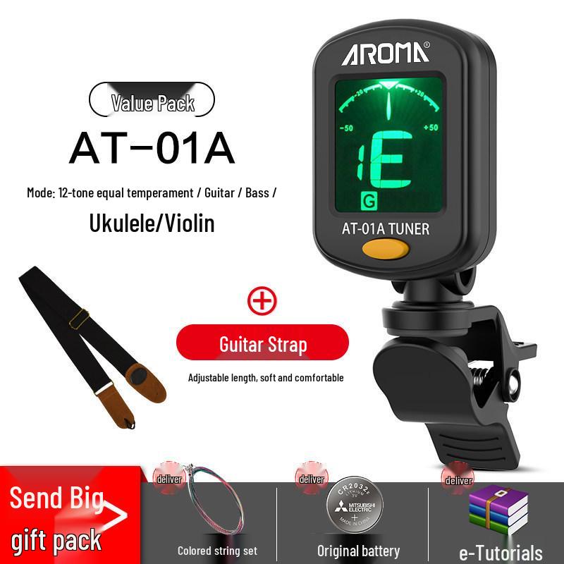 Anoma Univerzální elektronická ladička pro kytaru, ukulele a housle