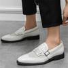 Marken Designer Neue Herren Spitze Quasten Lackleder Kleider Freizeit Schuhe Gemischte Monk Strap Loafer Hochzeits Heimkehr Schuhe