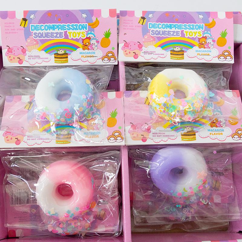 Silicone Pinchable Cat Scratch Donut: Soft, Glutinous Slow-Rebound Stress Relief Toy