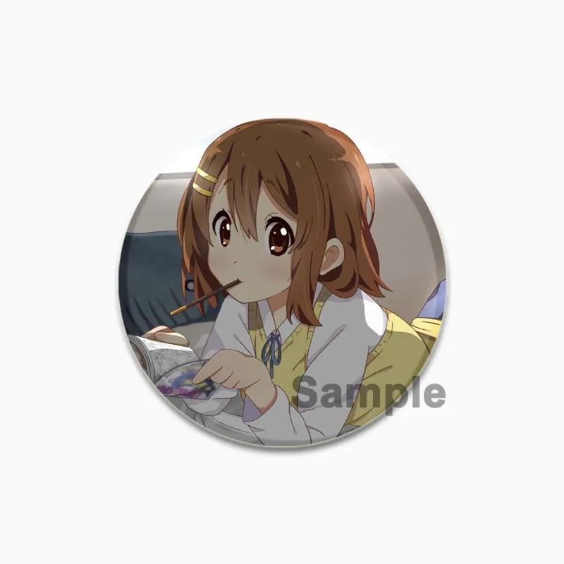 32/44/58mm Kotobuki Tsumugi Hirasawa Yui Akiyama Mio Tainaka Ritsu Cartoon Abzeichen Comic Brosche Pins für Kleidung Rucksack Schmuck Zubehör