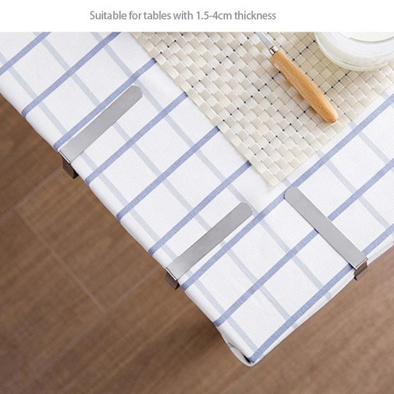 Clip pentru față de masă, antiderapant, din oțel inoxidabil 8/12 buc