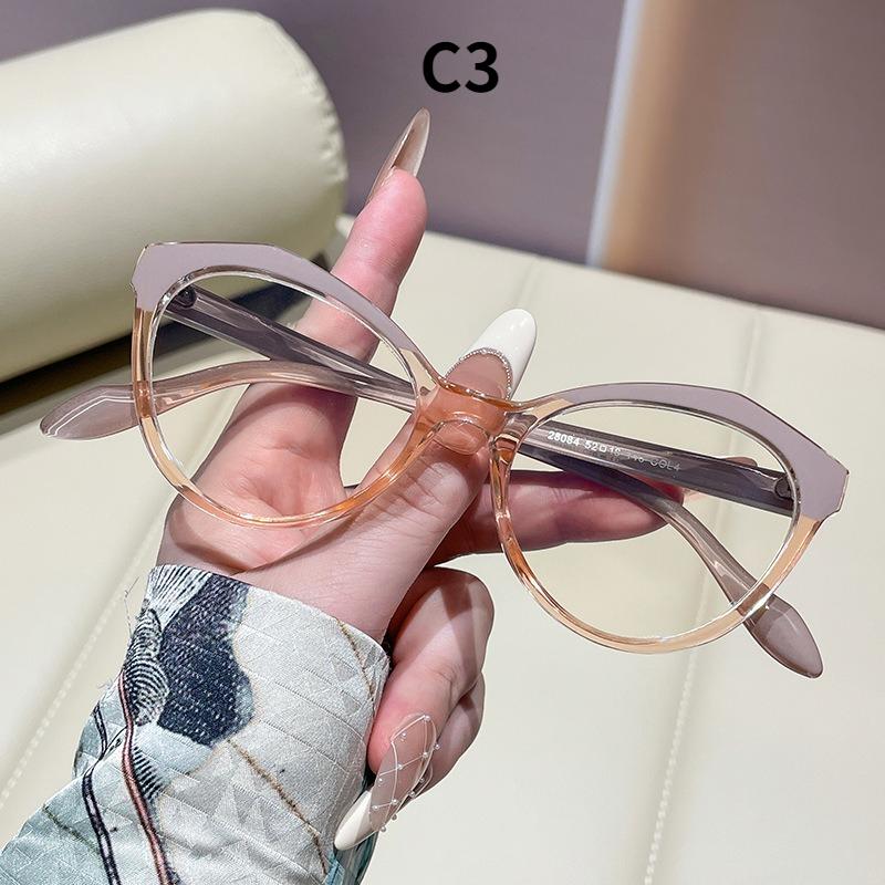 Dámské brýle: trendy nadrozměrné kočičí brýle v barevných blocích