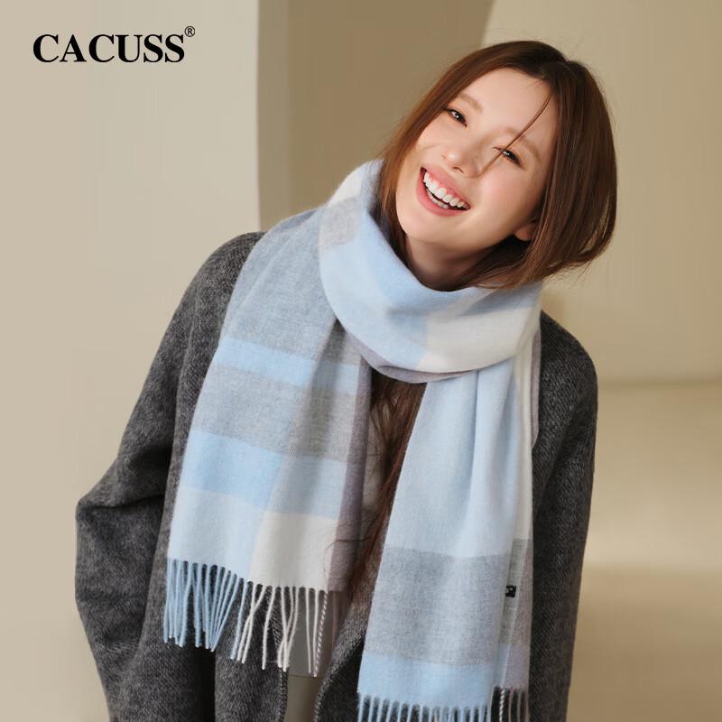 CACUSS Women's Pure Wool Scarf & Shawl