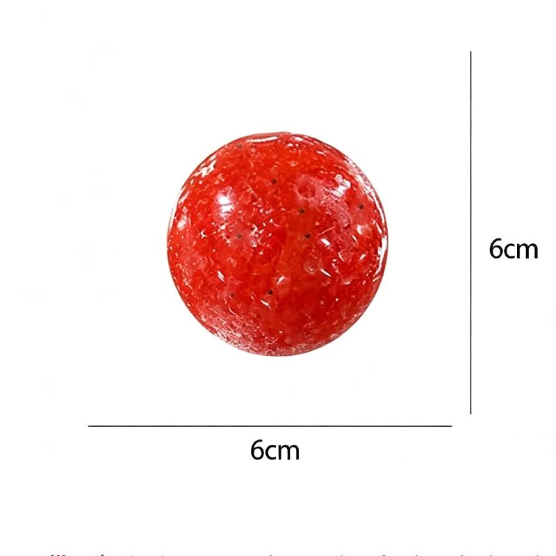Soft Watermelon Slush Squeeze Ball DIY Handmade Squishy Toy Squeeze Ball Make Crunchy Sound Relaxing Fidget Stress Toy