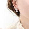 Baroque Geometric Titanium Steel Earrings - Twisted Moon C-Shape, Non-Fading, Versatile, Retro Style.