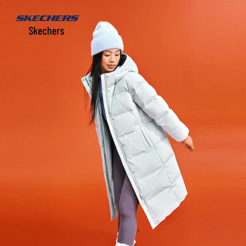 Skechers Женская модная длинная пуховая куртка L