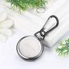 JEWELRYWE Nurse Watch Carabiner Luminous Dial Keychain Simple Bag Pocket Watch Silver