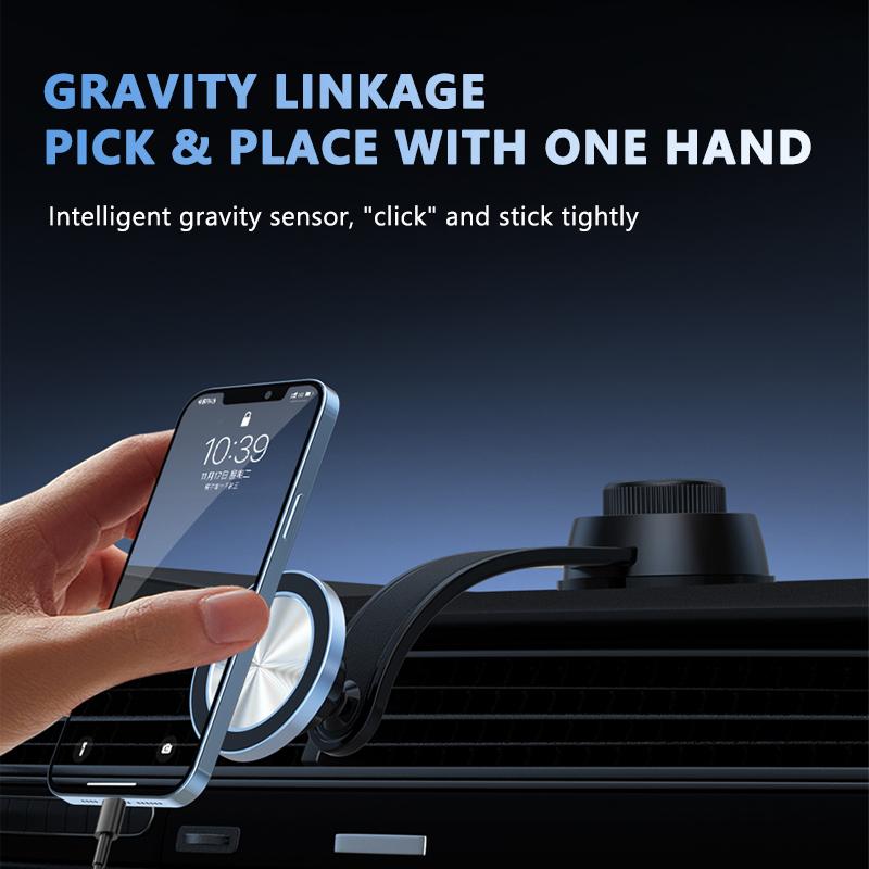 SEAMETAL Magsafe автомобильный магнитный держатель для телефона на приборную панель — фото 7