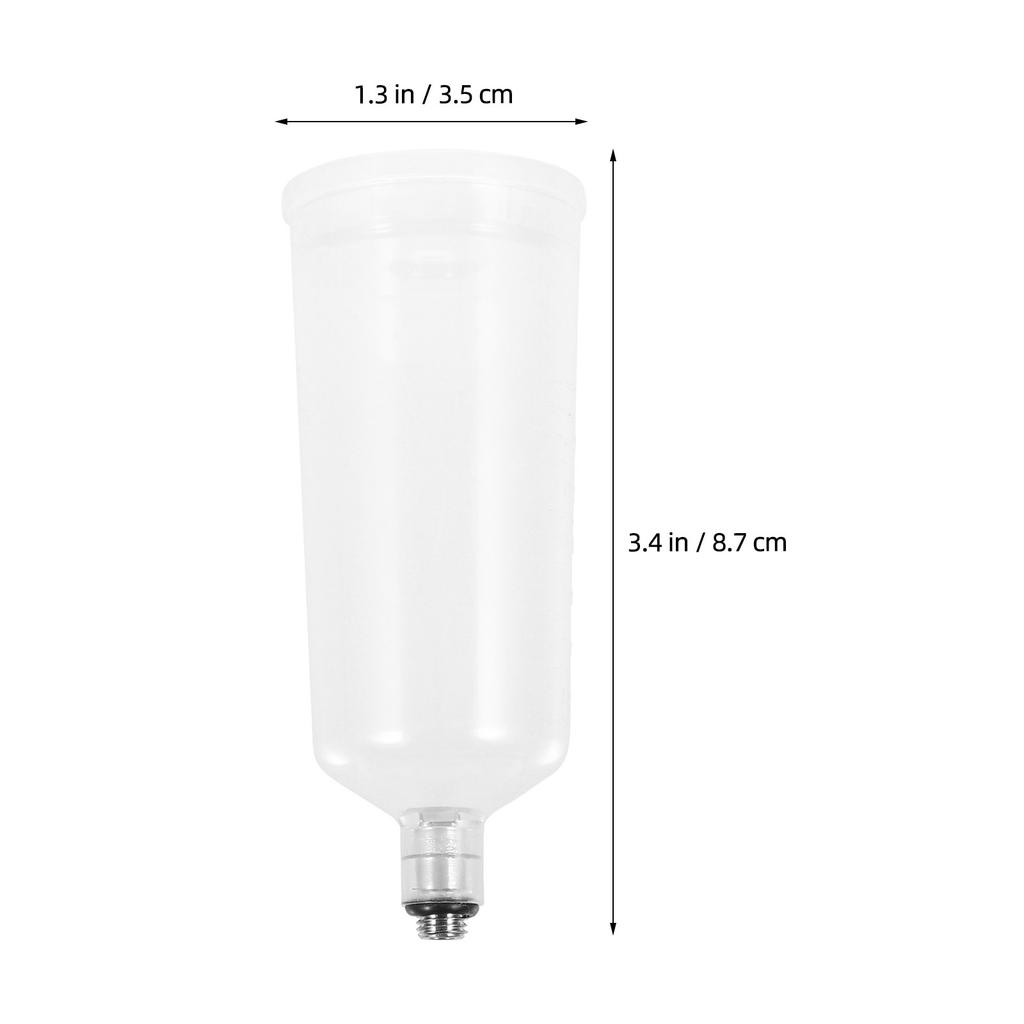Professional Detachable Airbrush Paint Cup Clear Plastic Reusable Pigment Container for Electric Airbrush Precision Spraying Low