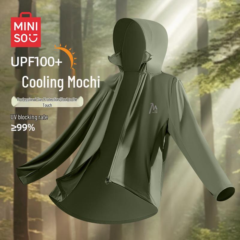 MINISO Men s UPF100+ Ice Silk Sun Protection Hoodie Jacket S