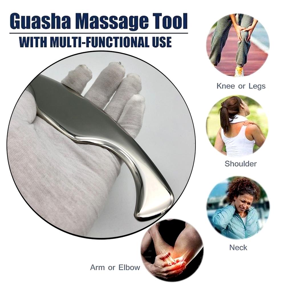 1Pcs Stainless Steel Fascia Knife,Complete Set Of Myofascial Release Knife,Muscle Relaxation Massager,Shoulder And Neck