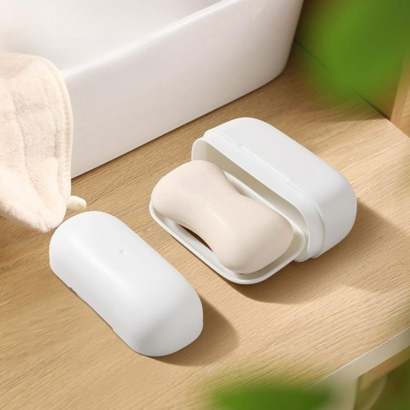 Tragbare Seifenschalen Reise Versiegelte Seifenbox Badezimmer Seifenschale mit Deckel
