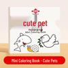 Children's Mini Doodle & Watercolor Coloring Book with Sticky Note Album