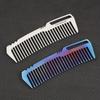 Compact Titanium Comb for Men - Lightweight EDC, Durable Stainless Steel Teeth, Non-Allergic Design for Everyday Grooming, Beard Grooming