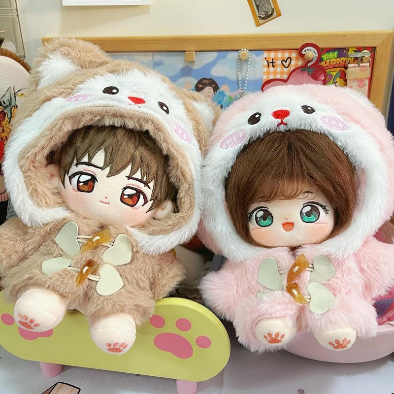 AXLUCE - Plush clothes - Kigurumi - Plush toys - Clothes - 20cm - Doll (Cat (Beige))