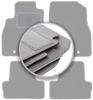 Gray Car Mats For: Chevrolet Volt Hatchback (2012-2017)
