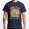 Soon To Be Daddy Est 2025 T-Shirt Summer Fashion Graphic Tshirt Men Cotton First Time Daddy Gift For New Dad Classic T Shirt