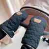 Cartoon Bear Baby Stroller Gloves Toddlers Pram Mittens Windproof Wear-resistant Hand Warmer for Outdoor Activities