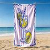 Vintage Margarita Lime Cocktail Print Beach Towel Sand Free Quick Dry Towel for Beach Pool Spa Travel Summer Vacation