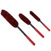 3pcs Detailing Brush Wheel Hub Scrub Cleaning Tool for Car Motorcycles Bicycles Rims Exhaust Pipes