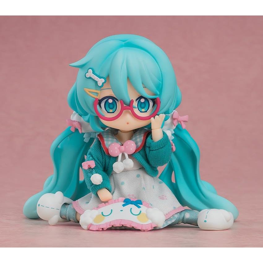 Boneca Nendoroid: Hatsune Miku Vocaloid Série 01 Roupa de Casa Ver.. Figura Articulada Pintada Fora de Escala com Tecido e Ímã