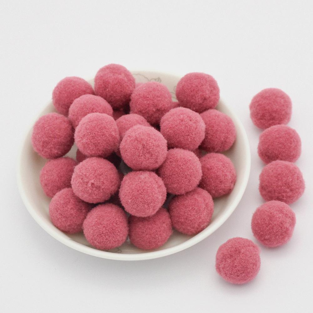 Colored Pompoms 81015202530Mm High Elasticity Soft Diy Pom Poms Fuzz Ball Pompom For Crafts Wedding Decor Kid Creative Toy