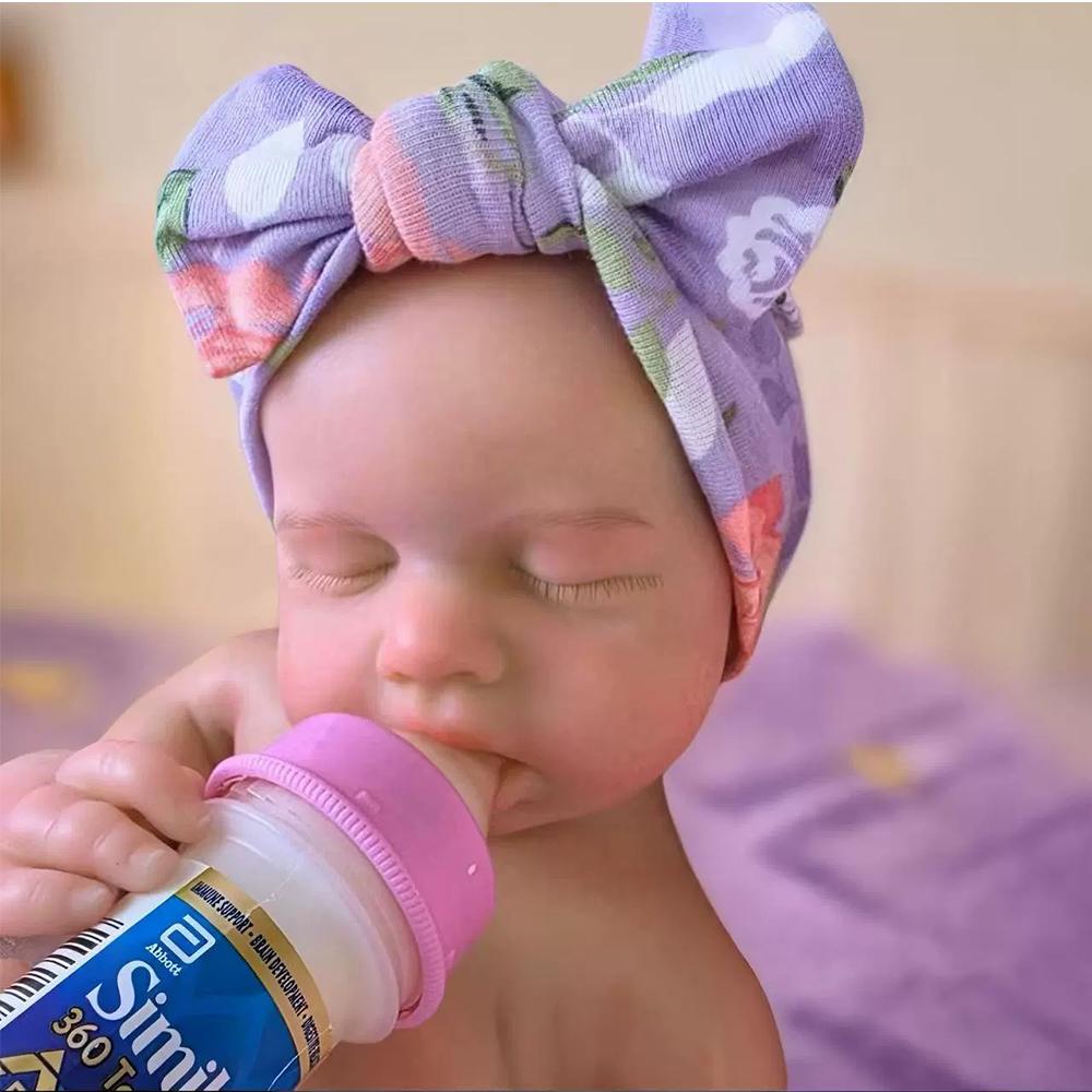 13inch Full Solid Silicone Doll Toy Loulou Flexible Elastic Super Soft Squish Silicone Lifelike Reborn Bebe Doll Toys