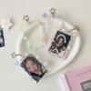Cute Idol Photocard Display Pendant Transparent Acrylic Card Holder with Star Girls 3-Inch Photo Card Hard Case Cover Bag Decor