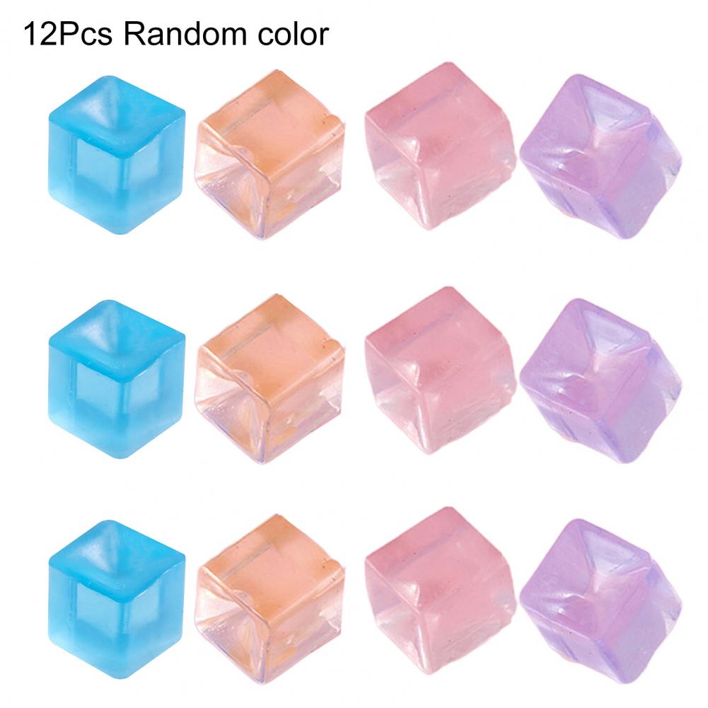 Ice Cube Squeeze Toy Transparent Squeeze Toy Stress Relief Ball Realistic Ice Cube Fidget Toy Soft Cat Paw Pinch For Adults