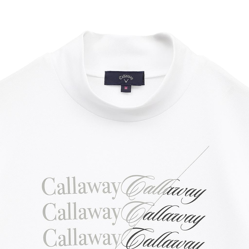 Callaway Short Sleeve Mock Neck Shirt UV for C25134211 Size M Women's (Moisture-Wicking, Quick-Drying, Protection) Golf, 1030_White,