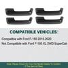 Car Door Handle Covers For Ford F150 F-150 2015 2016 2017 2018 2019 2020 Carbon Fiber Black Car Door Handle Cover Trim Stickers