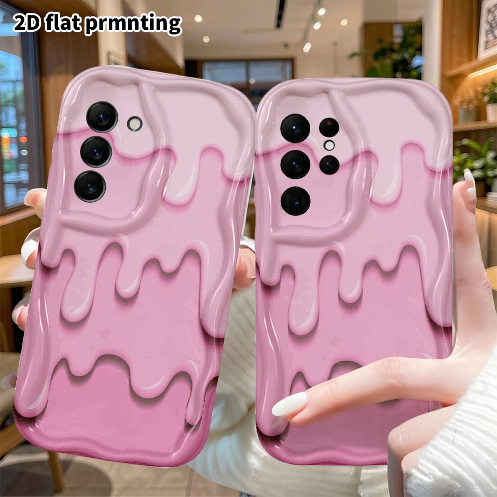 Phone case: 2D flat Samsung Galaxy A34 A35 M05 M06 S20 S22 S21 FE Plus 5G protective case, fluid drop, perfect Christmas and Halloween holiday gift