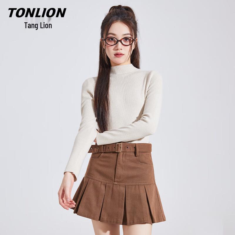 

TonLion Women s Andi Plush Mock Neck Knit Sweater L