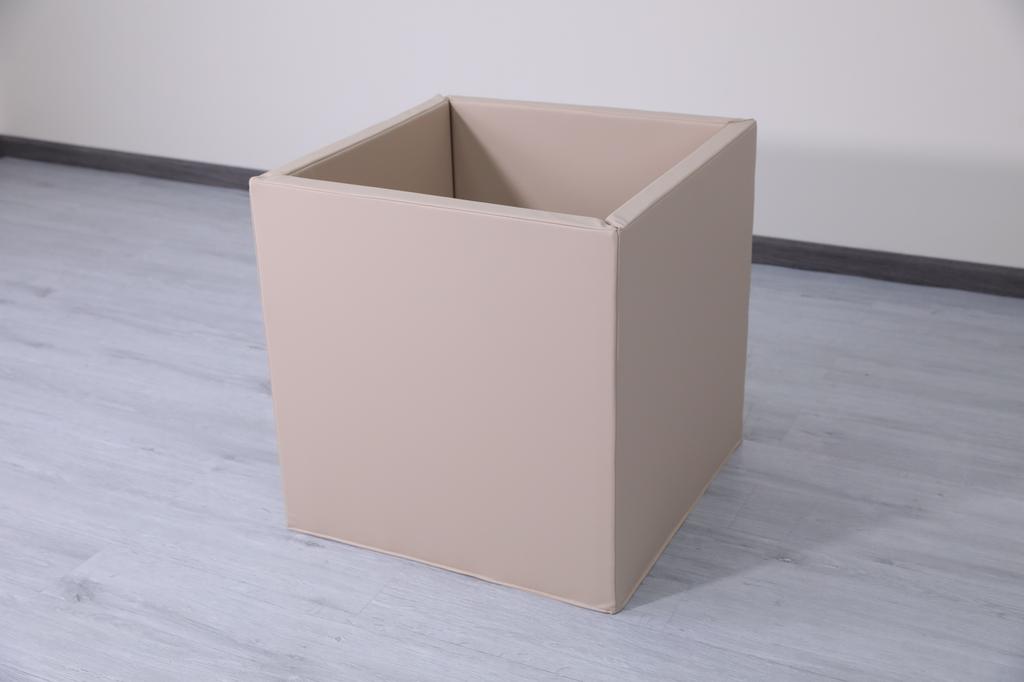 gymnastic mattress 2in1 toy container 240x60x4 cm four-piece - white and beige