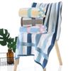 100% Cotton Yarn-Dyed Striped Bath Towel, Adult, Absorbent, Large (70x140 Cm)