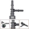 9.49 Car Fuel Line Bundy Tee Hose Coupler Quick Plug Connector Quick Release Tee Hose Fitting Nylon Car Accessories Fuel System Fittings7