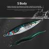 Lead Fish Jig Lure 160g-400g Boat & Sea Fishing Artificial Hard Bait 3D Printed Slow Shaking Without Hooks for Saltwater Fish
