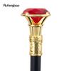Röd Diamant Typ Guld Promenadkäpp Mode Dekorativ Promenadkäpp Gentleman Elegant Cosplay Käpp Knopp Kräkla 93cm