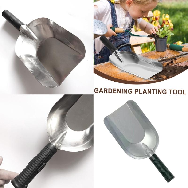 Reliable Stainless Steel Hand Shovel Square Hand Trowel for Various Gardening and Landscaping Needs Soil Digging Tool