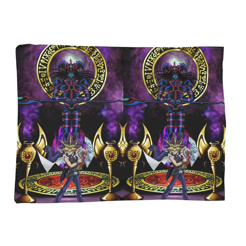 Yu Gi Oh Card Dark Magician Blankets Soft Warm Flannel Throw Blanket Bedspread for Bed Living Room Picnic Travel Home Couch