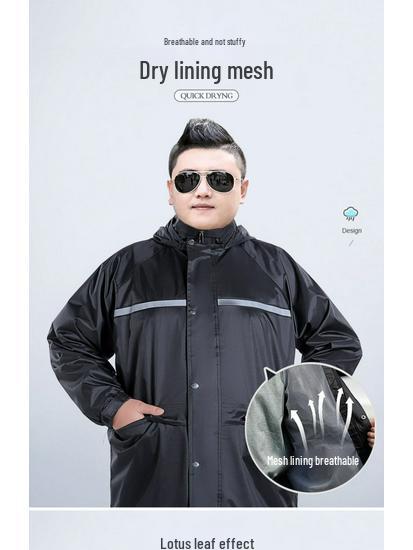 Extra Large Full-Body Raincoat and Pants Set for Cycling