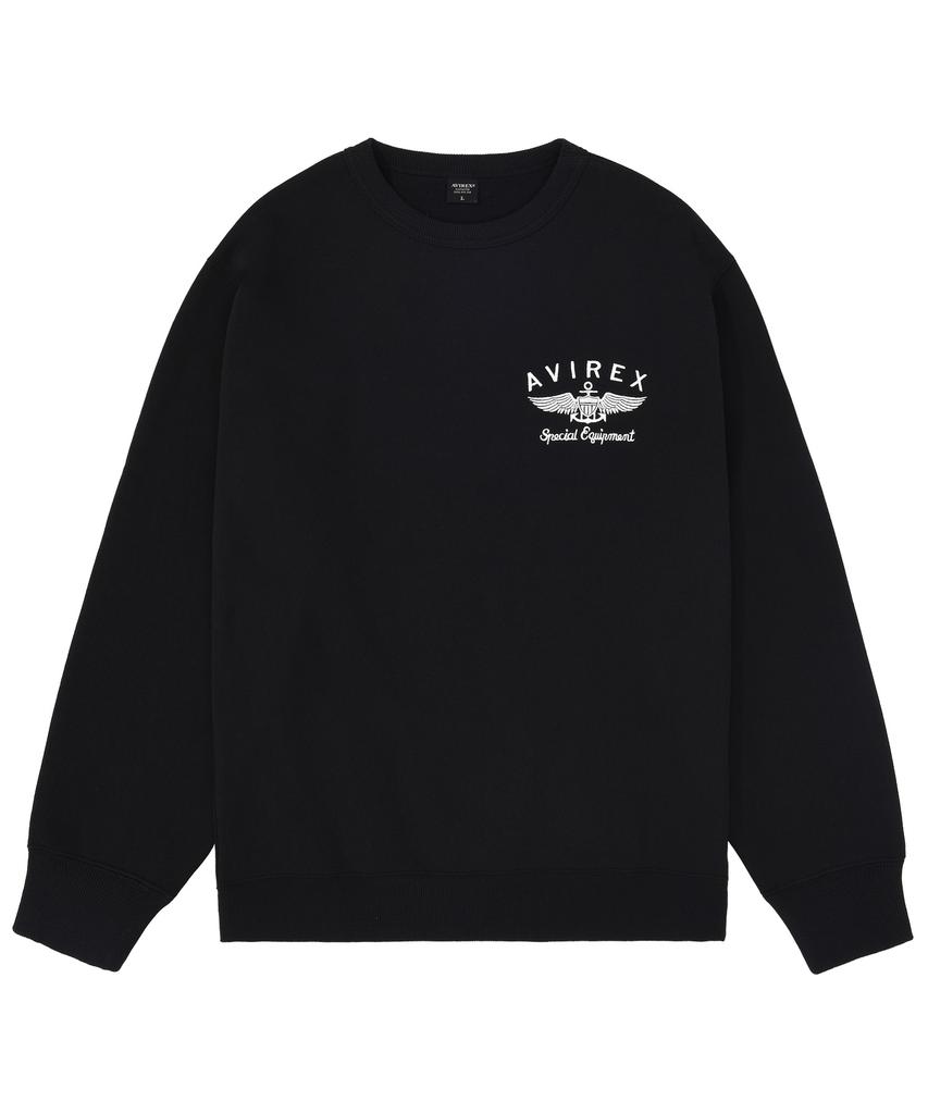 Abilegseu Varsity Logo Crewneck Sweatshirt / Black 7833932007