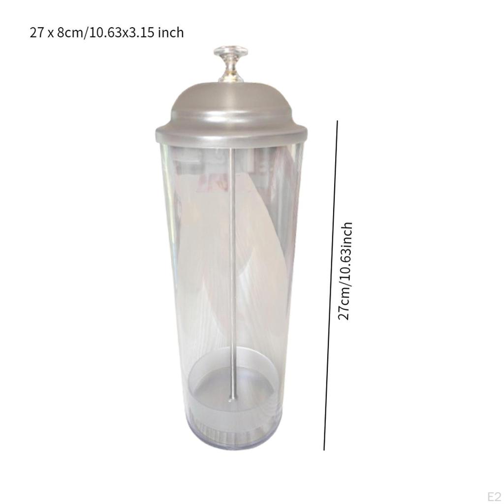 Holder with Lid Dispenser for Counter,Portable Drinking Organizer Container Bar Store Dining