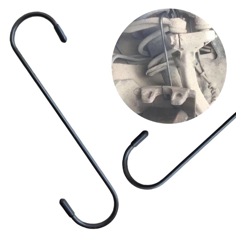 Brake Caliper Hanger Hooks, Powder Coated, Rubber Tips Pack of 2 Automobile Tool